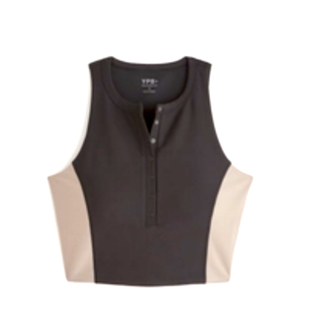 A&F YPB sculptLUX Plunge Henley Slim Tank